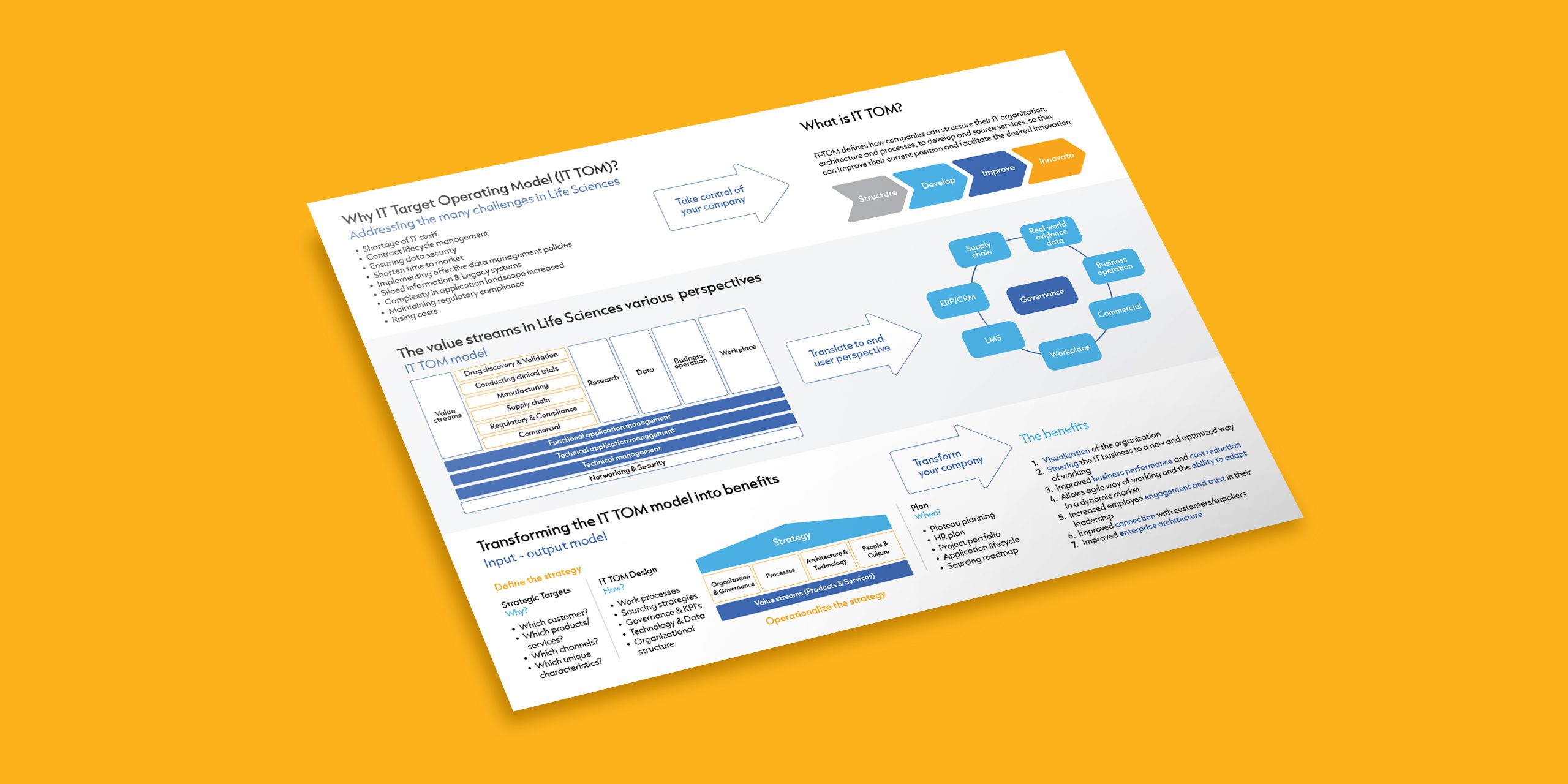Infographic: IT Target Operating Model IT-TOM | Eraneos